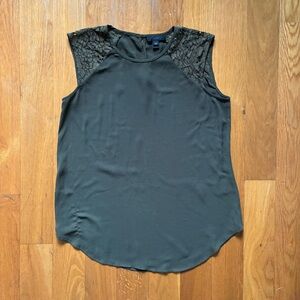 Banana Republic Elegant Army Green Sleeveless Top